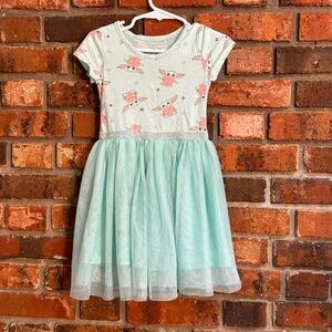 Star Wars girls grogu mandalorian tulle dress aqua 4T